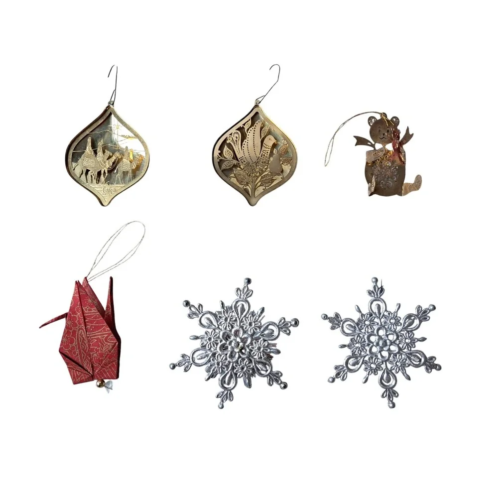 International Silver Co 12 Days of Christmas Solid Brass Ornaments Set & Extras